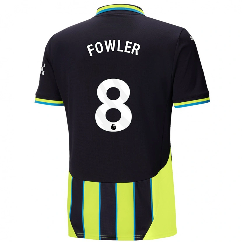 Danxen Män Mary Fowler #8 Blågul Bortatröja Matchtröjor 2024/25 Tröjor T-Tröja