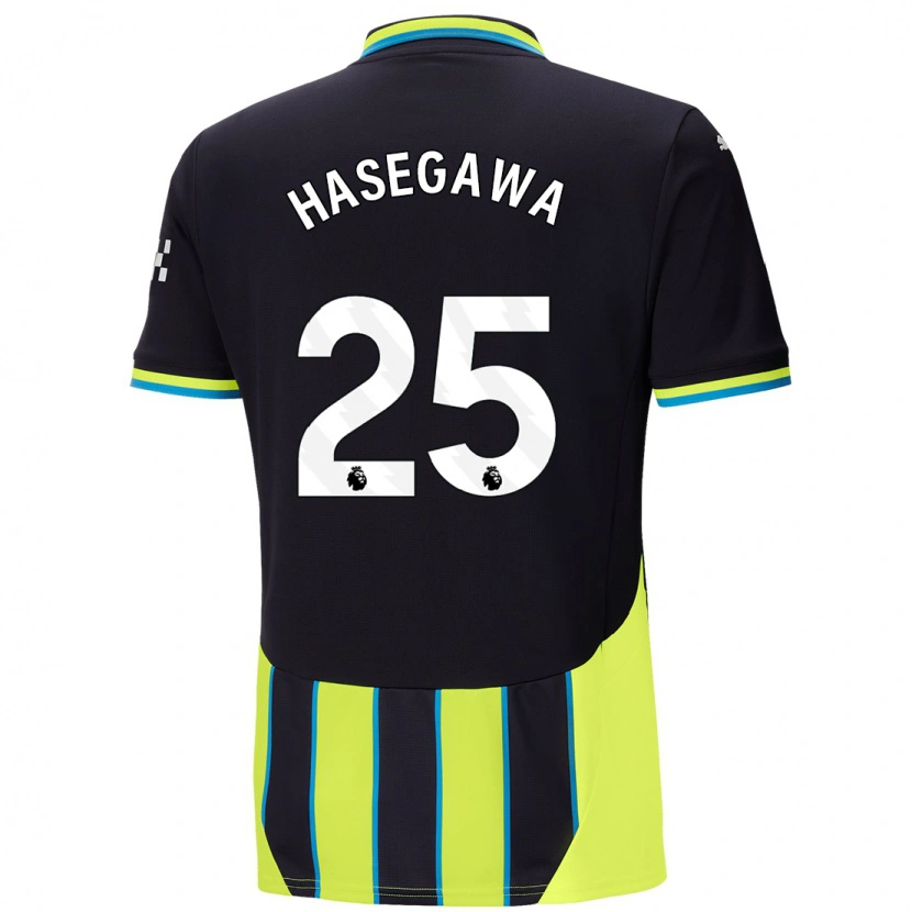 Danxen Män Yui Hasegawa #25 Blågul Bortatröja Matchtröjor 2024/25 Tröjor T-Tröja