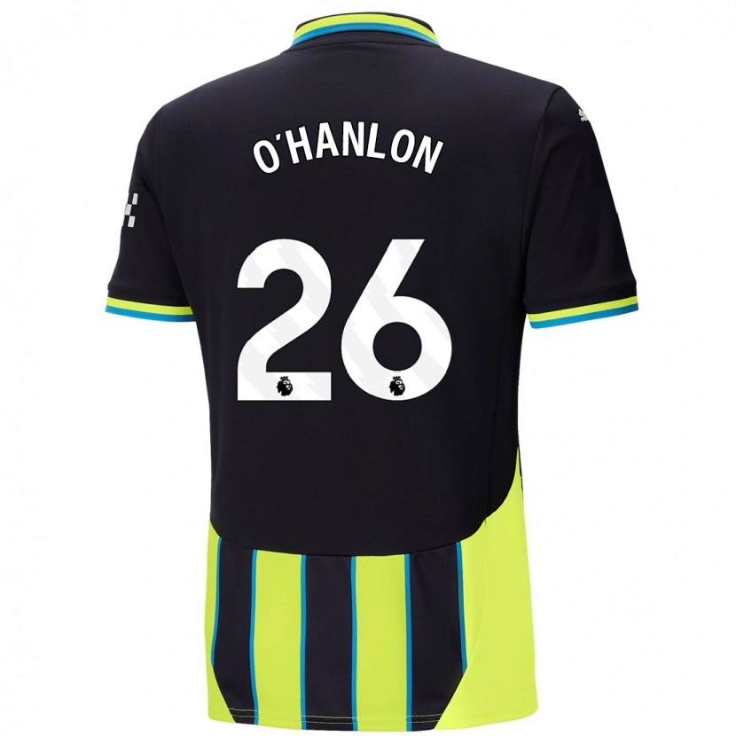 Danxen Män Tara O'hanlon #26 Blågul Bortatröja Matchtröjor 2024/25 Tröjor T-Tröja