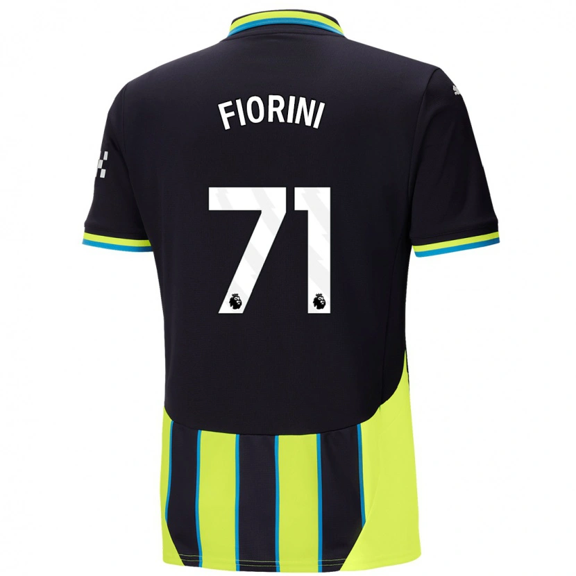Danxen Män Lewis Fiorini #71 Blågul Bortatröja Matchtröjor 2024/25 Tröjor T-Tröja