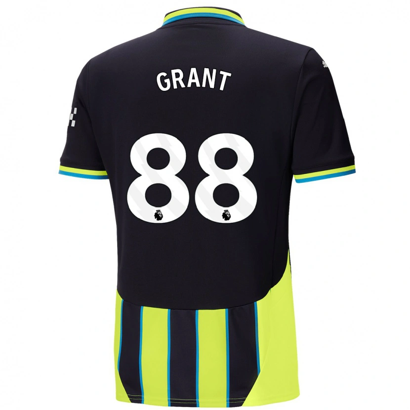Danxen Män True Grant #88 Blågul Bortatröja Matchtröjor 2024/25 Tröjor T-Tröja