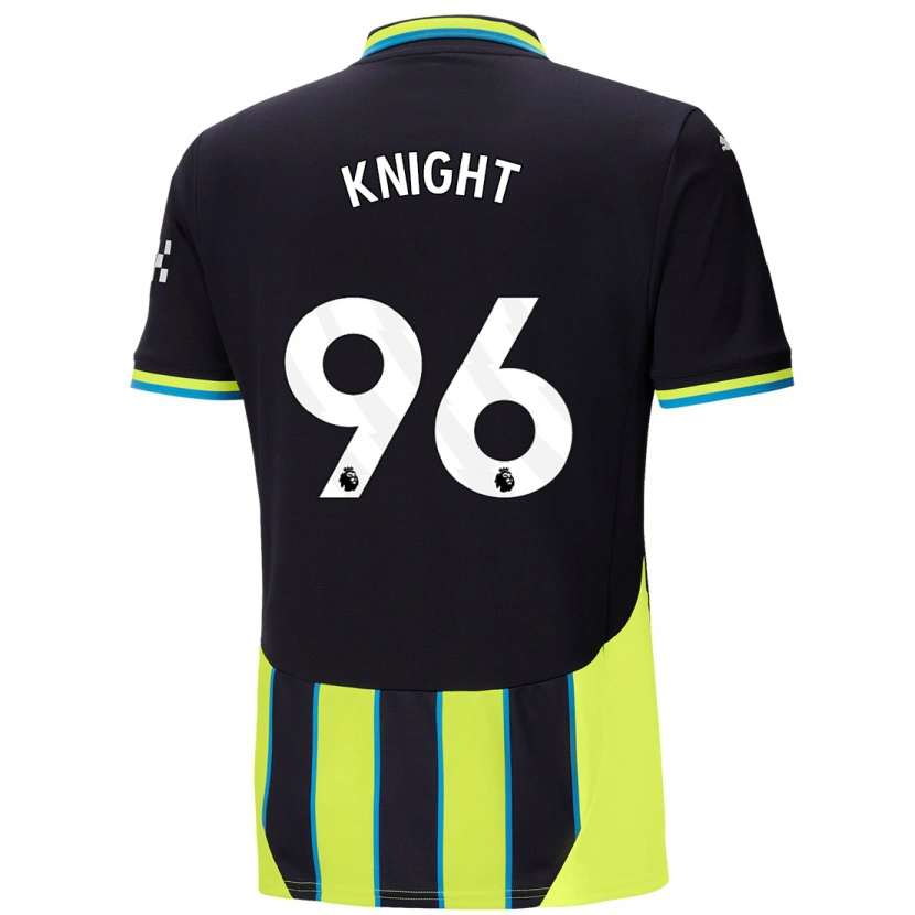 Danxen Män Ben Knight #96 Blågul Bortatröja Matchtröjor 2024/25 Tröjor T-Tröja