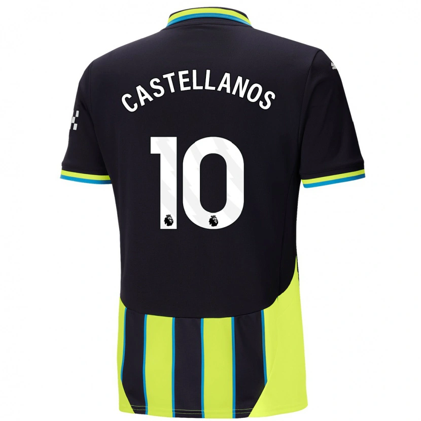 Danxen Män Deyna Castellanos #10 Blågul Bortatröja Matchtröjor 2024/25 Tröjor T-Tröja