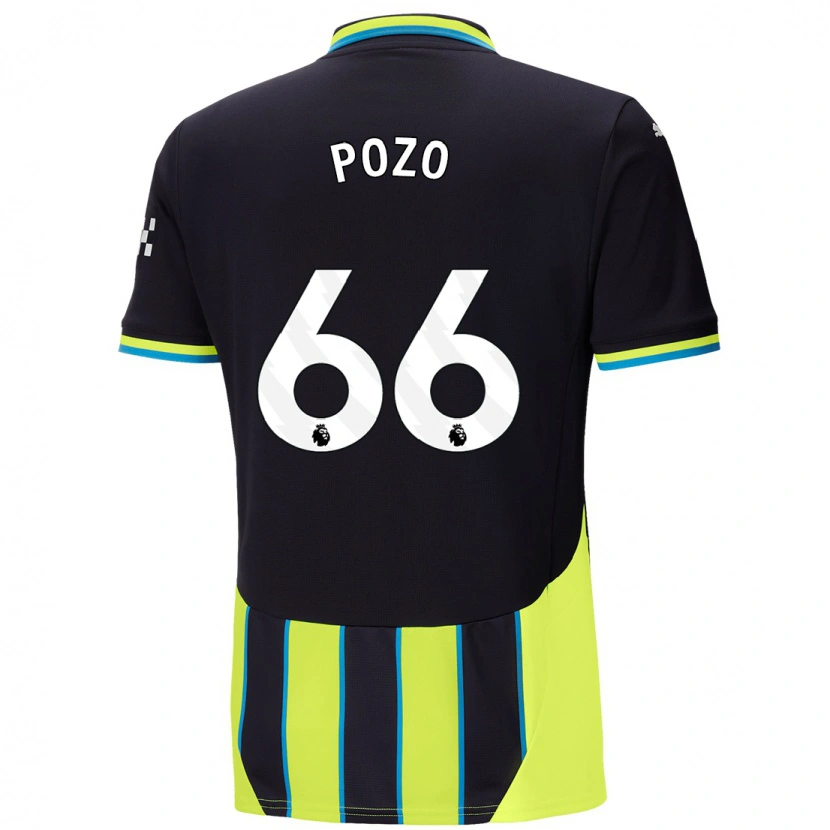 Danxen Män Iker Pozo #66 Blågul Bortatröja Matchtröjor 2024/25 Tröjor T-Tröja