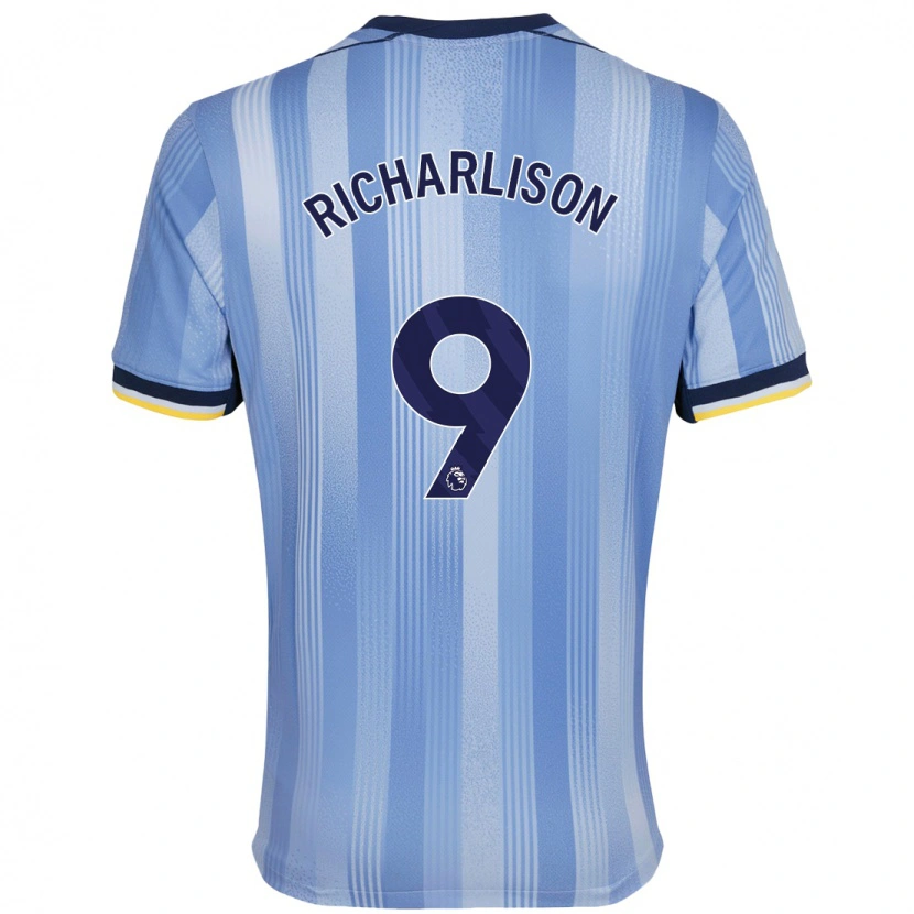 Danxen Män Richarlison #9 Ljusblå Bortatröja Matchtröjor 2024/25 Tröjor T-Tröja
