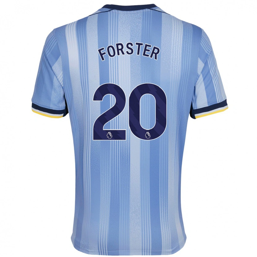 Danxen Män Fraser Forster #20 Ljusblå Bortatröja Matchtröjor 2024/25 Tröjor T-Tröja
