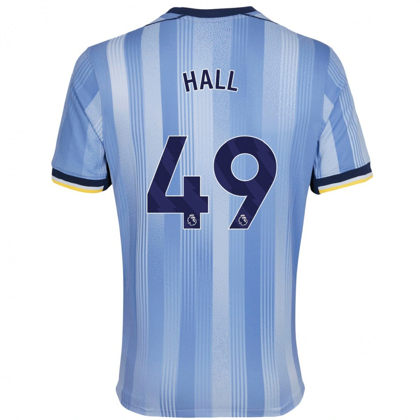 Danxen Män Tyrese Hall #49 Ljusblå Bortatröja Matchtröjor 2024/25 Tröjor T-Tröja