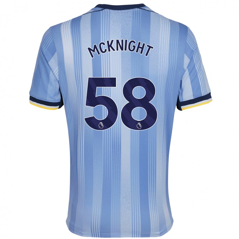 Danxen Män Maxwell Mcknight #58 Ljusblå Bortatröja Matchtröjor 2024/25 Tröjor T-Tröja