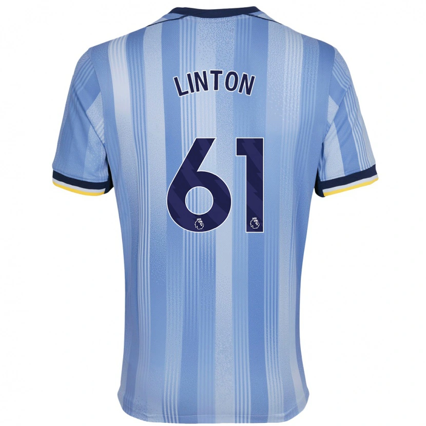 Danxen Män Jahziah Linton #61 Ljusblå Bortatröja Matchtröjor 2024/25 Tröjor T-Tröja