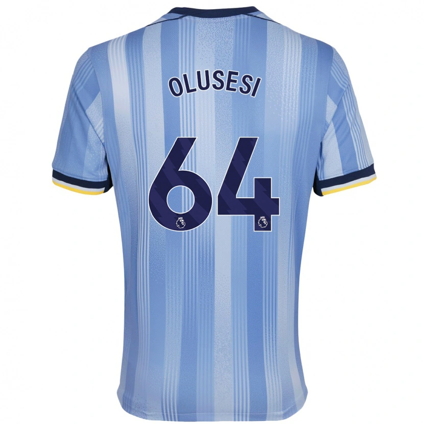 Danxen Män Callum Olusesi #64 Ljusblå Bortatröja Matchtröjor 2024/25 Tröjor T-Tröja