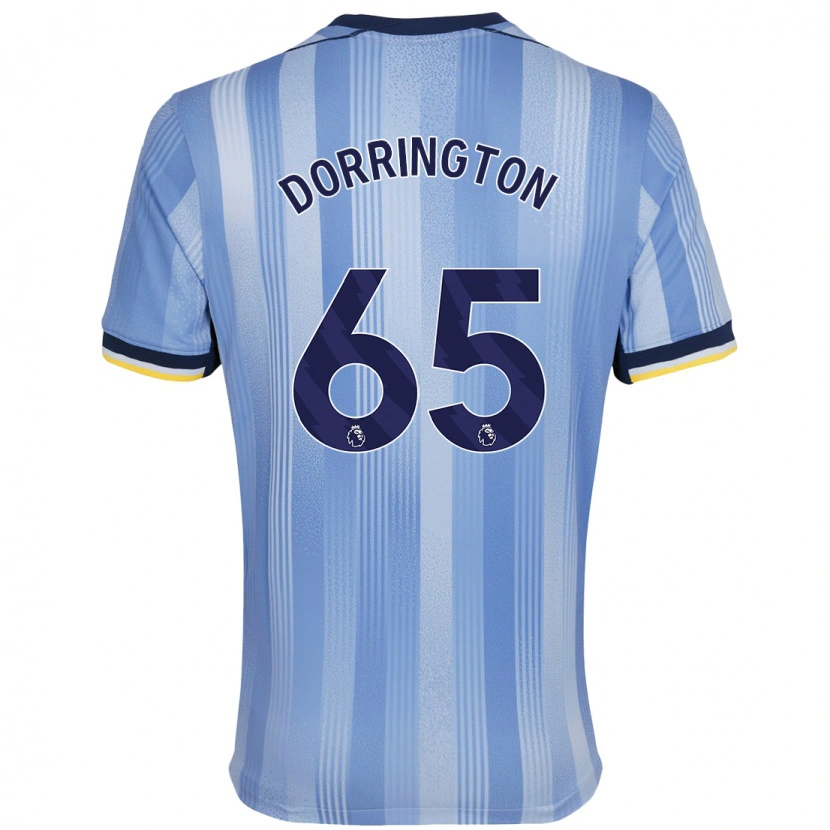 Danxen Män Alfie Dorrington #65 Ljusblå Bortatröja Matchtröjor 2024/25 Tröjor T-Tröja