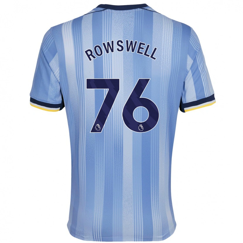 Danxen Män James Rowswell #76 Ljusblå Bortatröja Matchtröjor 2024/25 Tröjor T-Tröja