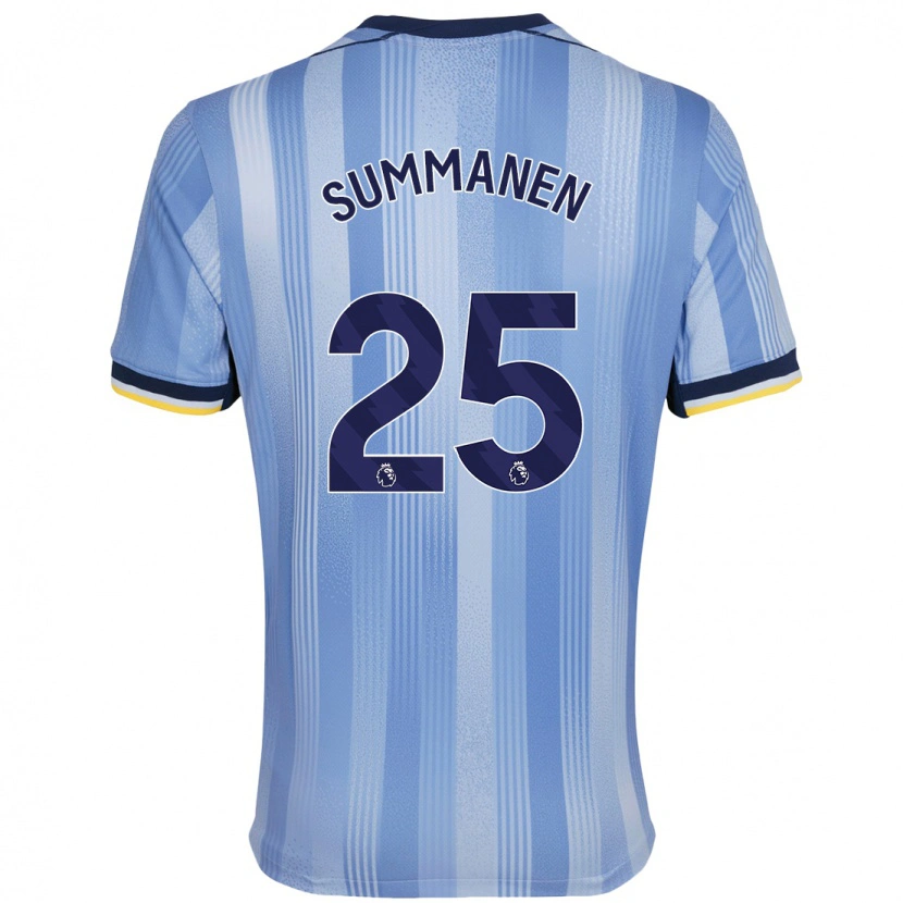Danxen Män Eveliina Summanen #25 Ljusblå Bortatröja Matchtröjor 2024/25 Tröjor T-Tröja