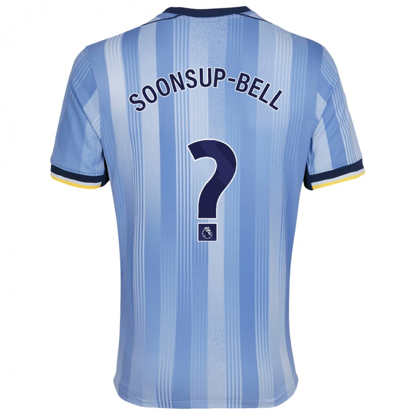 Danxen Män Jude Soonsup-Bell #0 Ljusblå Bortatröja Matchtröjor 2024/25 Tröjor T-Tröja