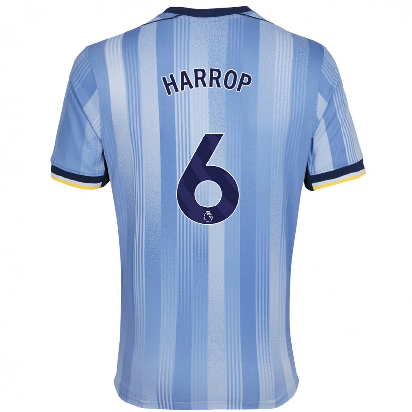 Danxen Män Kerys Harrop #6 Ljusblå Bortatröja Matchtröjor 2024/25 Tröjor T-Tröja
