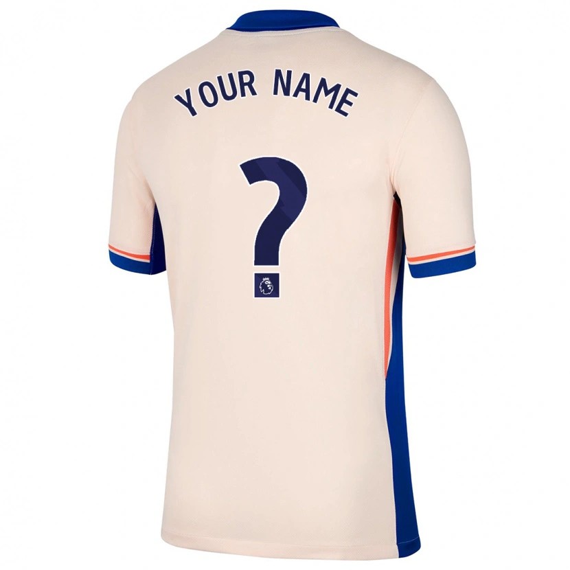 Danxen Män Ditt Namn #0 Ljus Beige Bortatröja Matchtröjor 2024/25 Tröjor T-Tröja