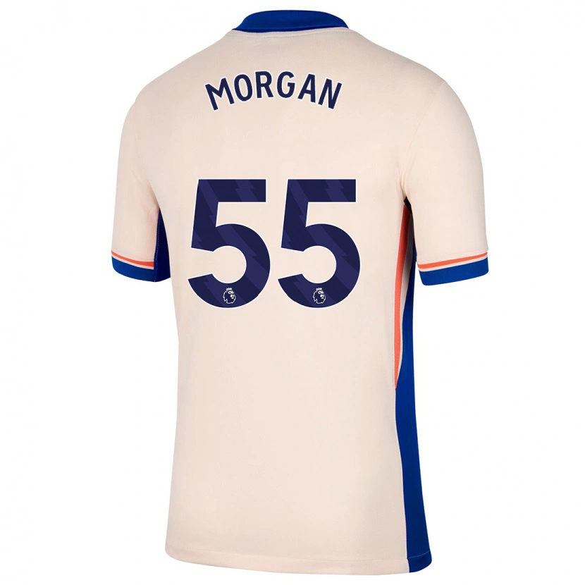 Danxen Män Jimmy-Jay Morgan #55 Ljus Beige Bortatröja Matchtröjor 2024/25 Tröjor T-Tröja