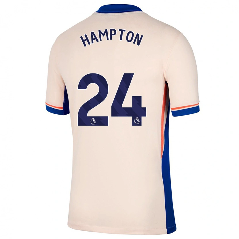 Danxen Män Hannah Hampton #24 Ljus Beige Bortatröja Matchtröjor 2024/25 Tröjor T-Tröja