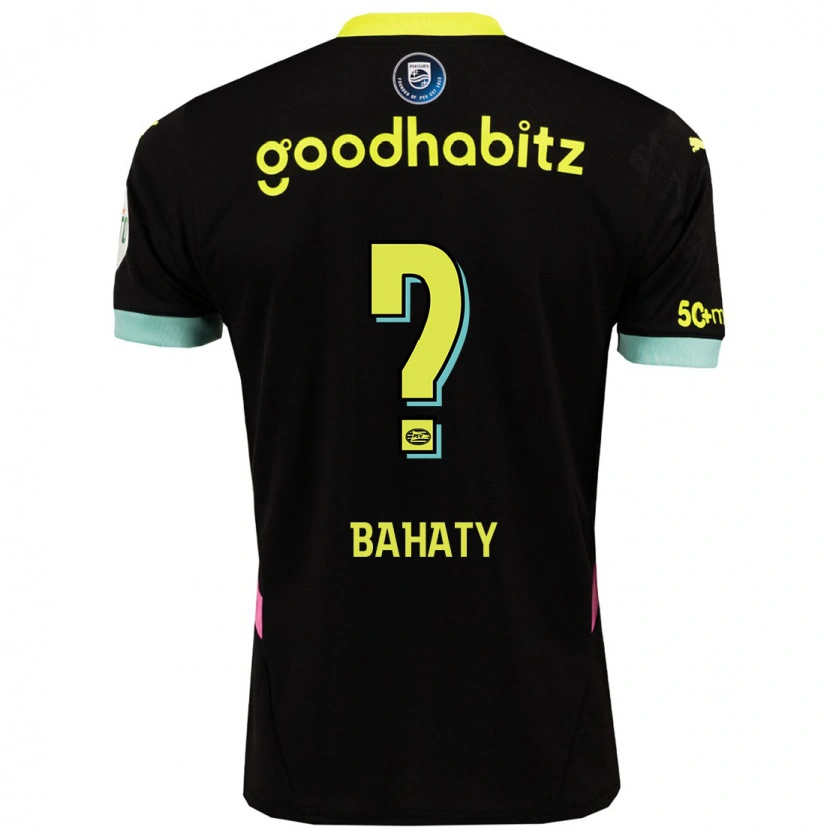 Danxen Män Manuel Bahaty #0 Svart Gul Bortatröja Matchtröjor 2024/25 Tröjor T-Tröja