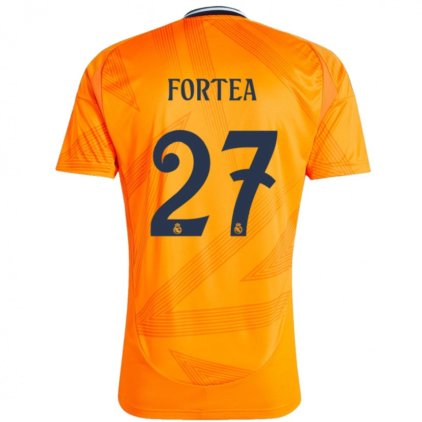 Danxen Män Jesús Fortea #27 Orange Bortatröja Matchtröjor 2024/25 Tröjor T-Tröja