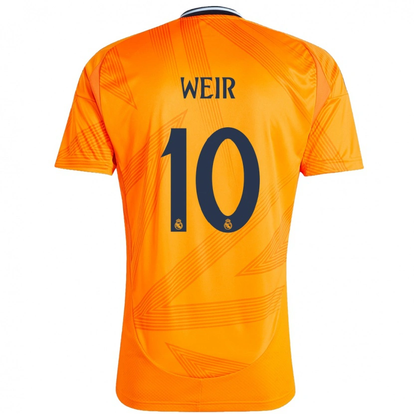 Danxen Män Caroline Weir #10 Orange Bortatröja Matchtröjor 2024/25 Tröjor T-Tröja