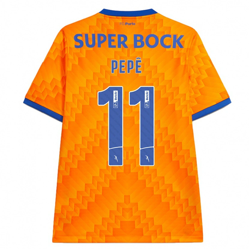 Danxen Män Pepê #11 Orange Bortatröja Matchtröjor 2024/25 Tröjor T-Tröja