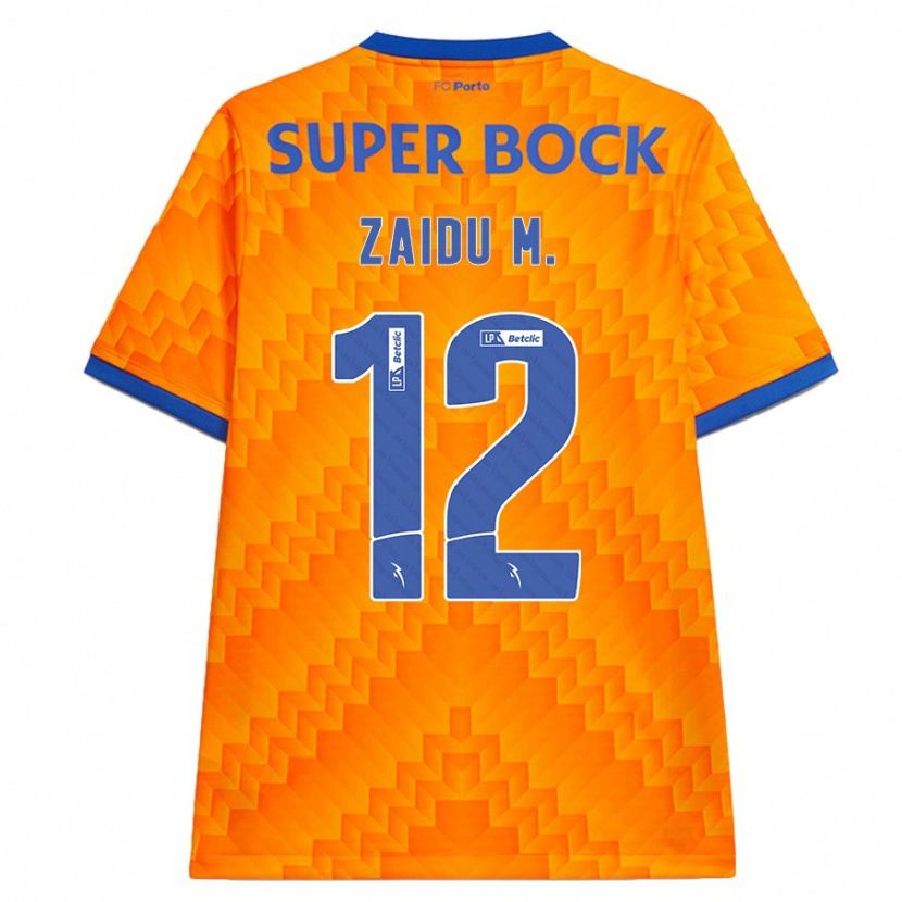 Danxen Män Zaidu #12 Orange Bortatröja Matchtröjor 2024/25 Tröjor T-Tröja