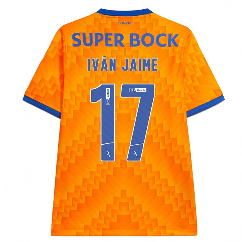 Danxen Män Iván Jaime #17 Orange Bortatröja Matchtröjor 2024/25 Tröjor T-Tröja