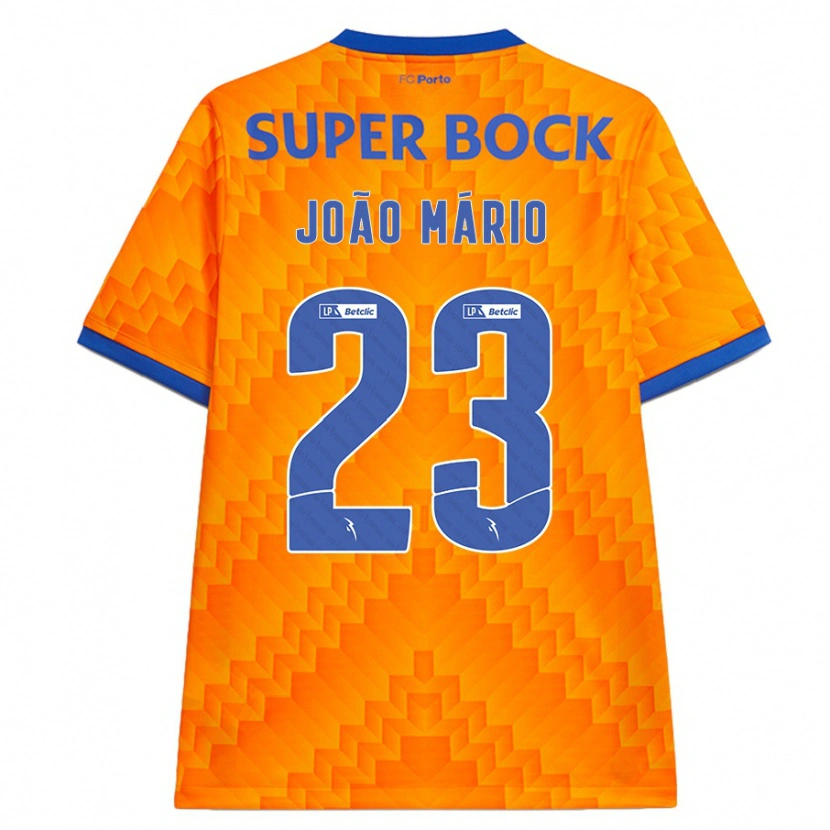 Danxen Män João Mário #23 Orange Bortatröja Matchtröjor 2024/25 Tröjor T-Tröja