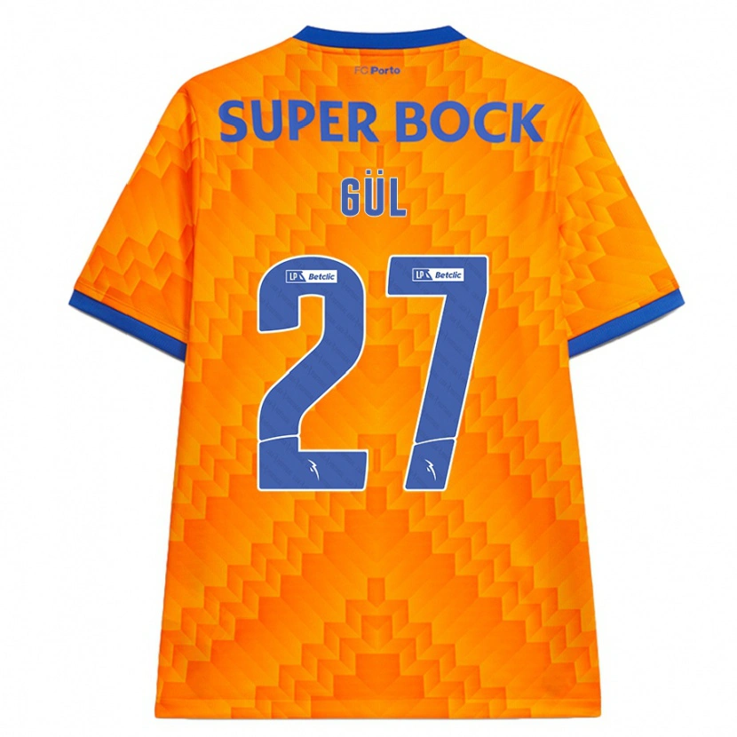 Danxen Män Deniz Gül #27 Orange Bortatröja Matchtröjor 2024/25 Tröjor T-Tröja