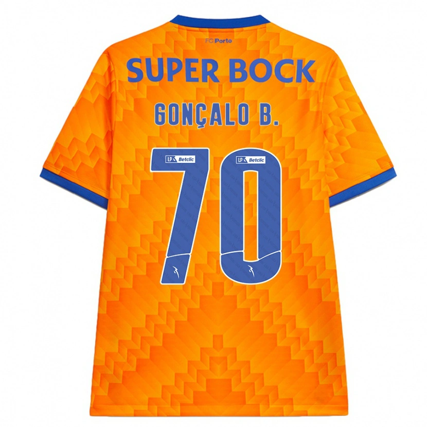 Danxen Män Gonçalo Borges #70 Orange Bortatröja Matchtröjor 2024/25 Tröjor T-Tröja