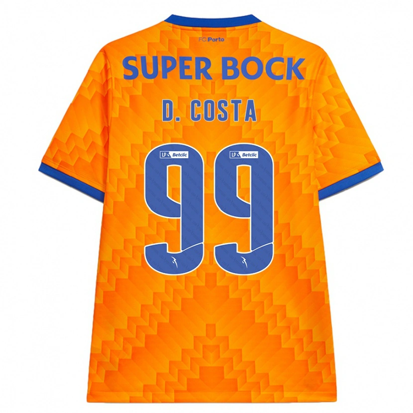 Danxen Män Diogo Costa #99 Orange Bortatröja Matchtröjor 2024/25 Tröjor T-Tröja