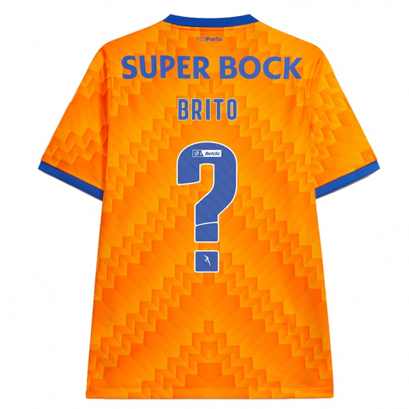 Danxen Män João Brito #0 Orange Bortatröja Matchtröjor 2024/25 Tröjor T-Tröja