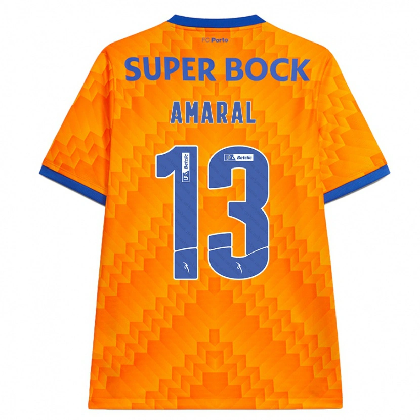 Danxen Män Fábio Amaral #13 Orange Bortatröja Matchtröjor 2024/25 Tröjor T-Tröja