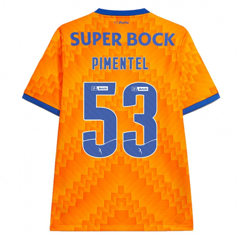 Danxen Män Eric Pimentel #53 Orange Bortatröja Matchtröjor 2024/25 Tröjor T-Tröja