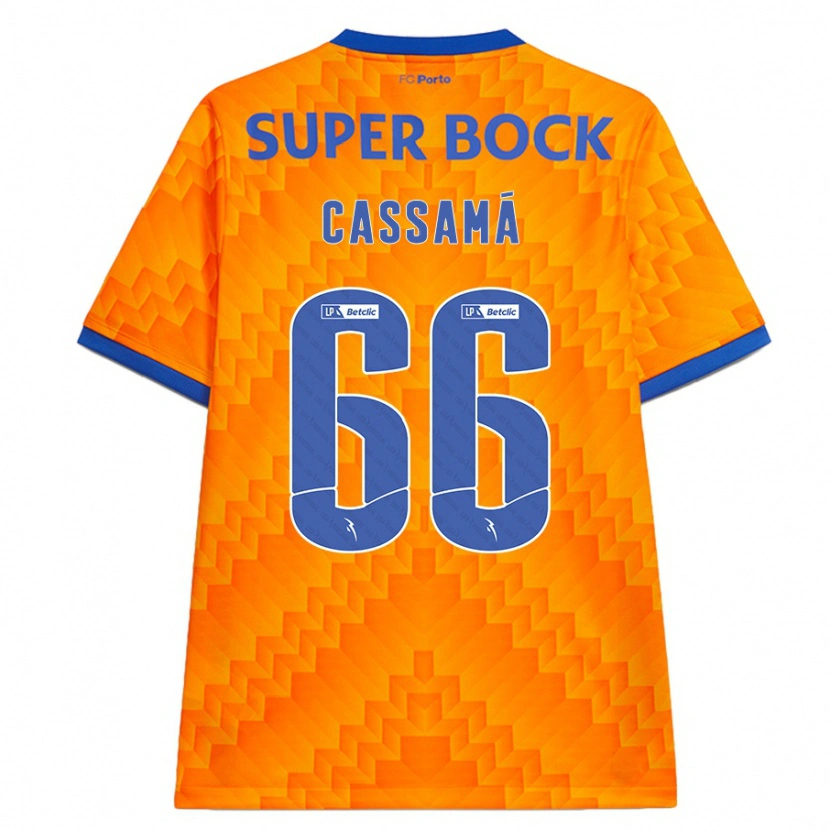 Danxen Män Adramane Cassamá #66 Orange Bortatröja Matchtröjor 2024/25 Tröjor T-Tröja