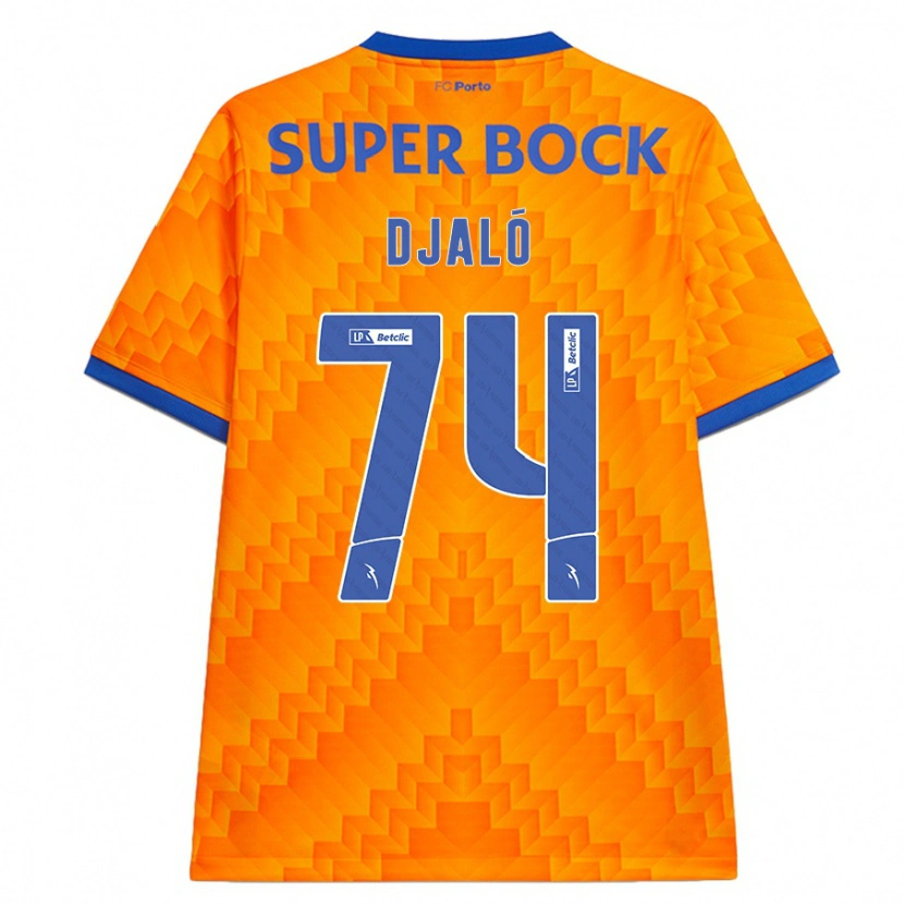 Danxen Män Ussumane Djaló #74 Orange Bortatröja Matchtröjor 2024/25 Tröjor T-Tröja