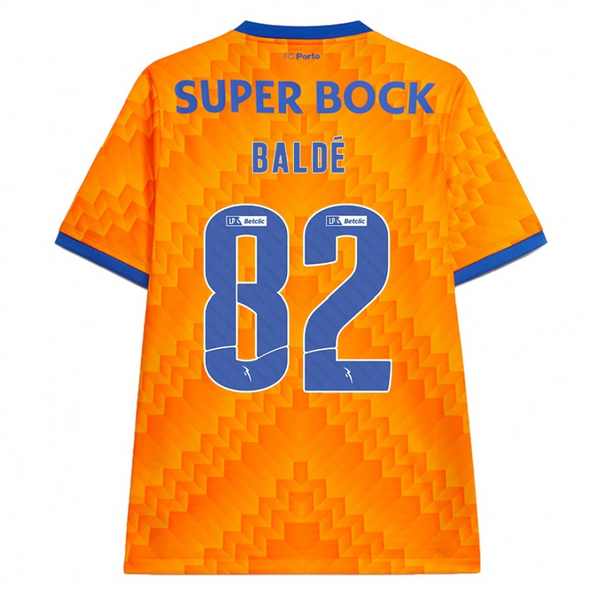 Danxen Män Alfa Baldé #82 Orange Bortatröja Matchtröjor 2024/25 Tröjor T-Tröja