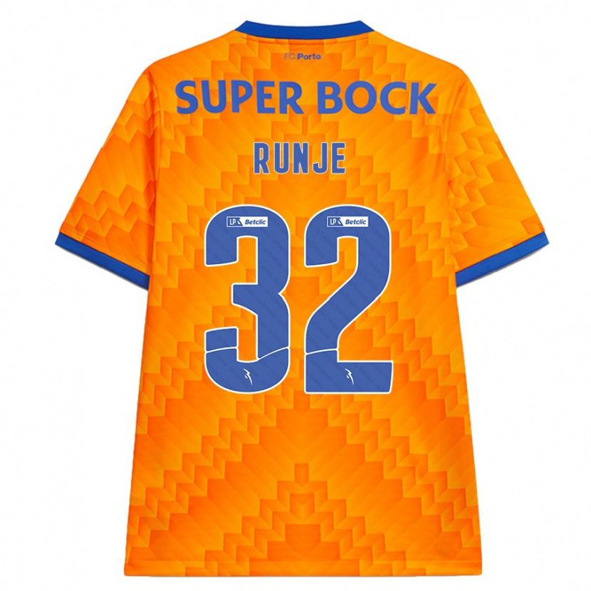 Danxen Män Roko Runje #32 Orange Bortatröja Matchtröjor 2024/25 Tröjor T-Tröja
