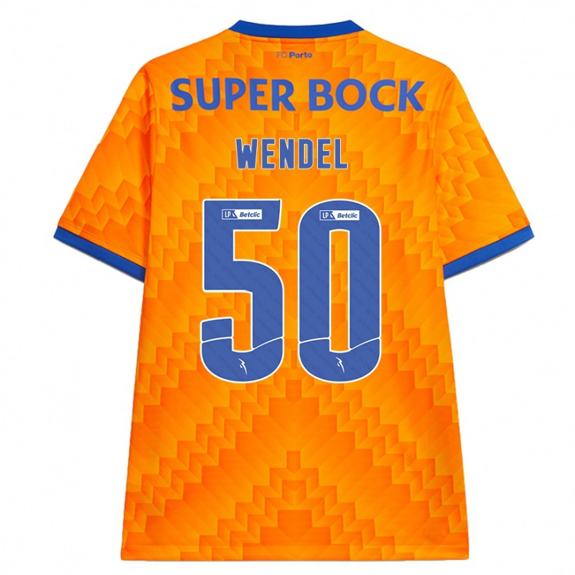 Danxen Män Wendel #50 Orange Bortatröja Matchtröjor 2024/25 Tröjor T-Tröja