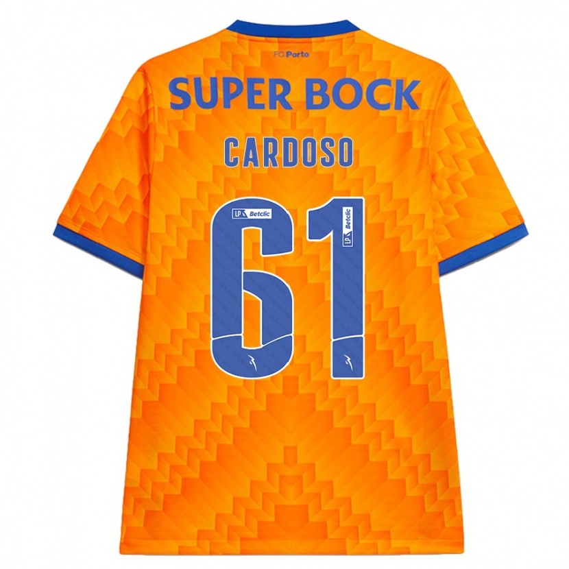 Danxen Män Ivan Cardoso #61 Orange Bortatröja Matchtröjor 2024/25 Tröjor T-Tröja