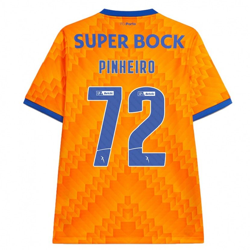 Danxen Män Rodrigo Pinheiro #72 Orange Bortatröja Matchtröjor 2024/25 Tröjor T-Tröja