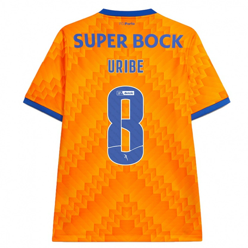 Danxen Män Mateus Uribe #8 Orange Bortatröja Matchtröjor 2024/25 Tröjor T-Tröja
