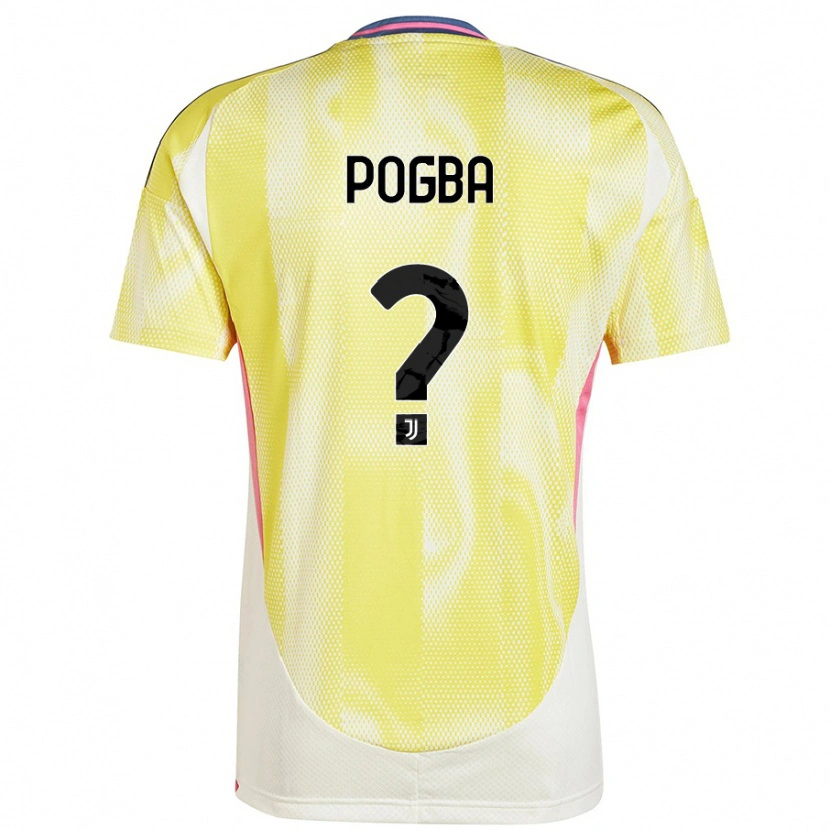 Danxen Män Paul Pogba #0 Solgul Bortatröja Matchtröjor 2024/25 Tröjor T-Tröja
