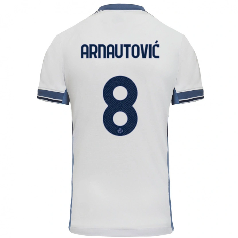 Danxen Män Marko Arnautovic #8 Vit Grå Bortatröja Matchtröjor 2024/25 Tröjor T-Tröja