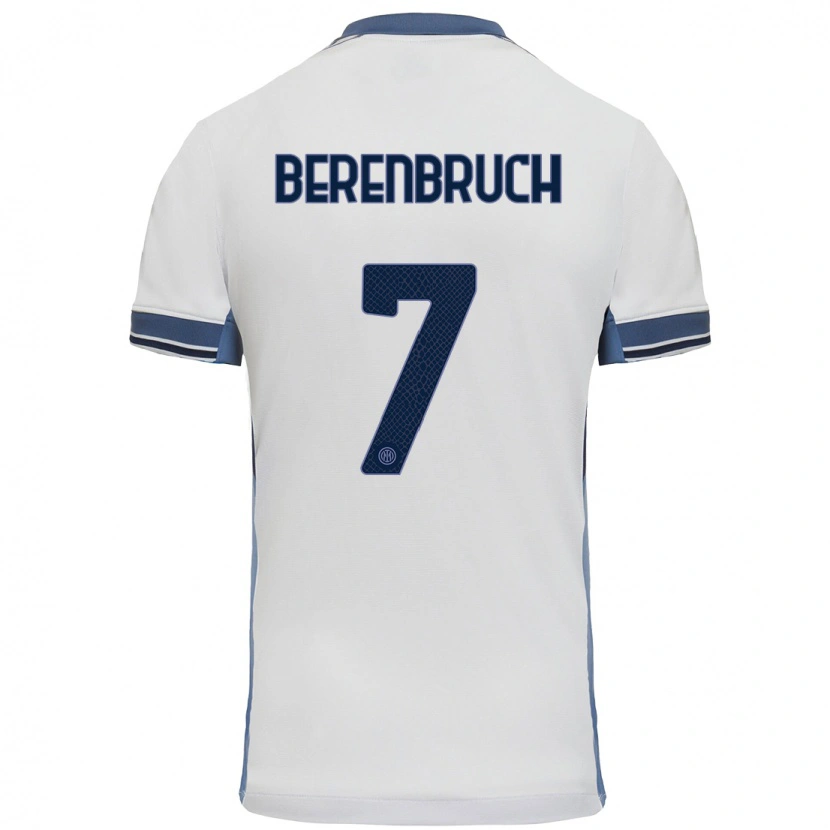 Danxen Män Thomas Berenbruch #7 Vit Grå Bortatröja Matchtröjor 2024/25 Tröjor T-Tröja