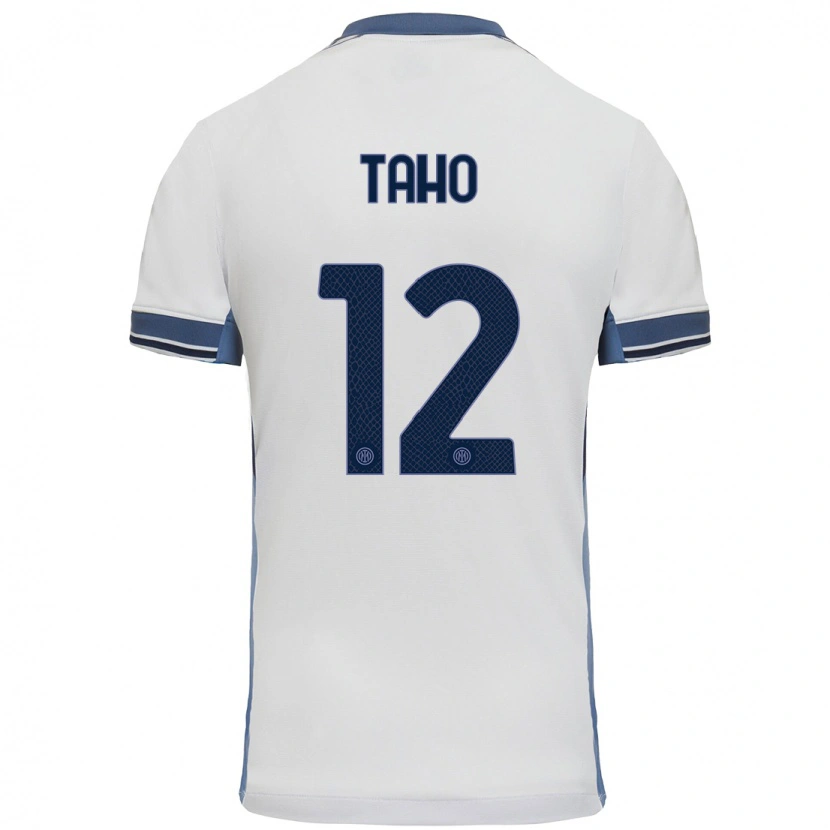 Danxen Män Alain Taho #12 Vit Grå Bortatröja Matchtröjor 2024/25 Tröjor T-Tröja