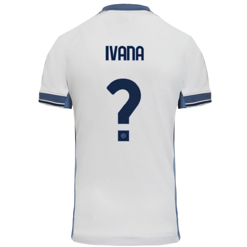 Danxen Män Ivana Andrés #0 Vit Grå Bortatröja Matchtröjor 2024/25 Tröjor T-Tröja