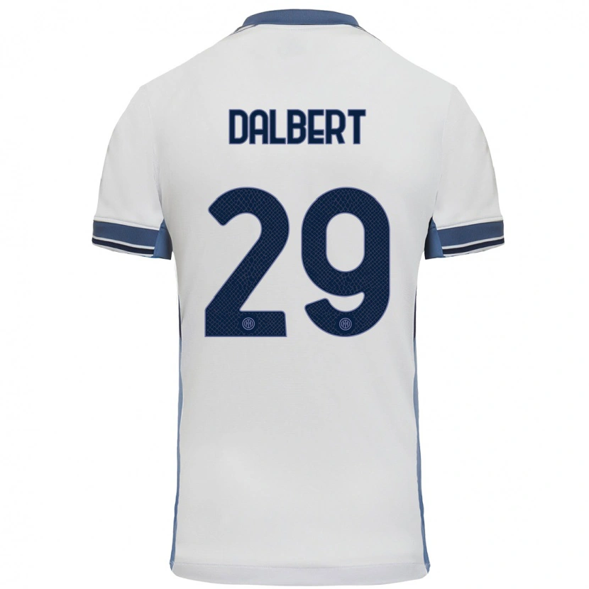 Danxen Män Dalbert #29 Vit Grå Bortatröja Matchtröjor 2024/25 Tröjor T-Tröja