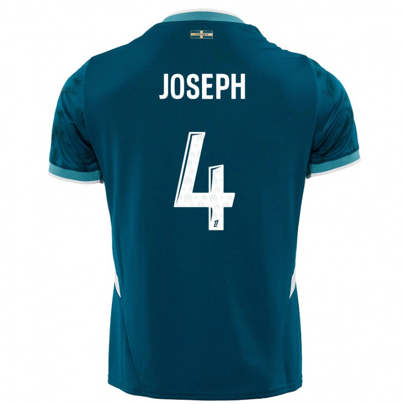 Danxen Män Tabita Joseph #4 Turkosblå Bortatröja Matchtröjor 2024/25 Tröjor T-Tröja